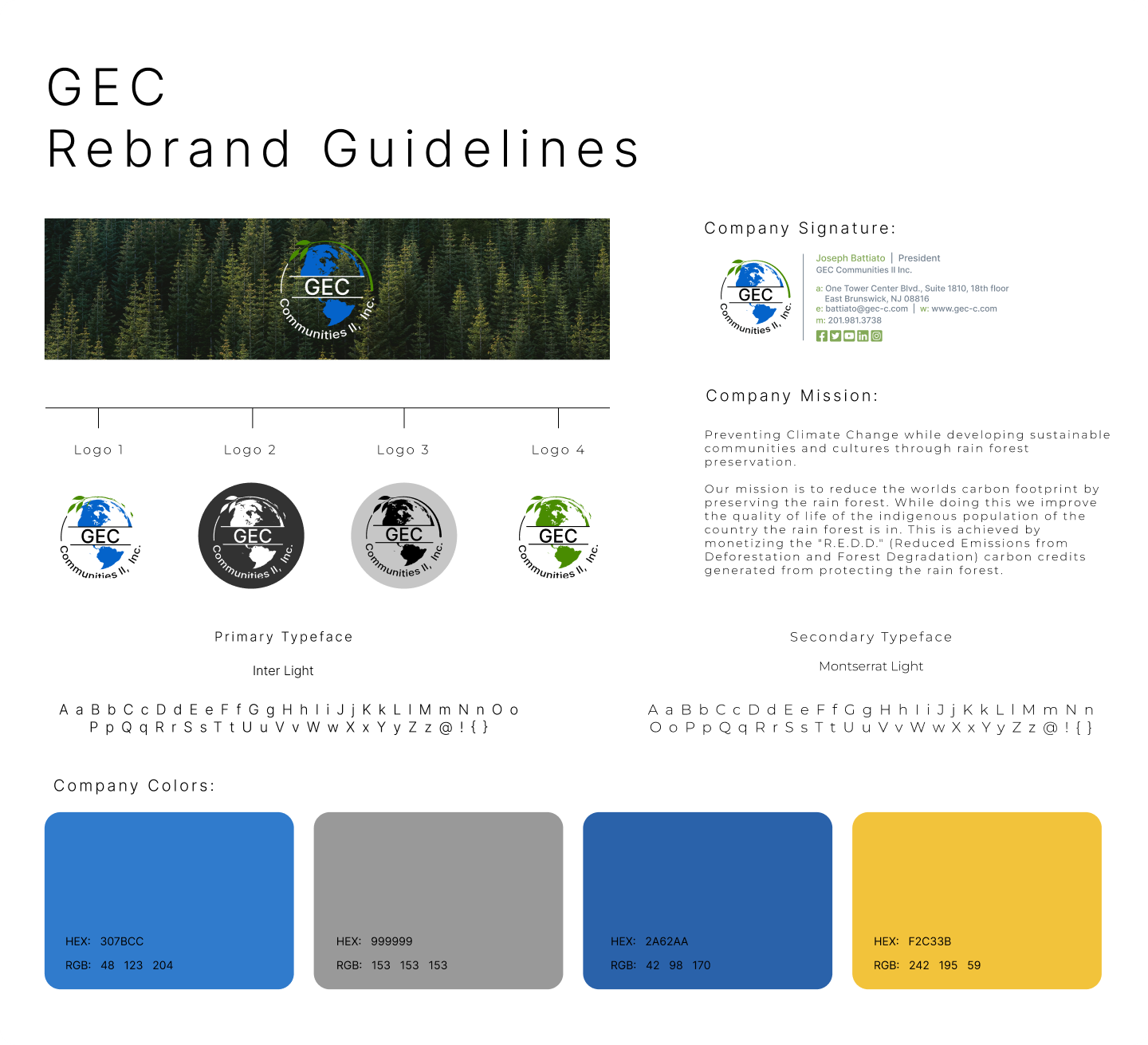 GEC rebrand, colors and logo