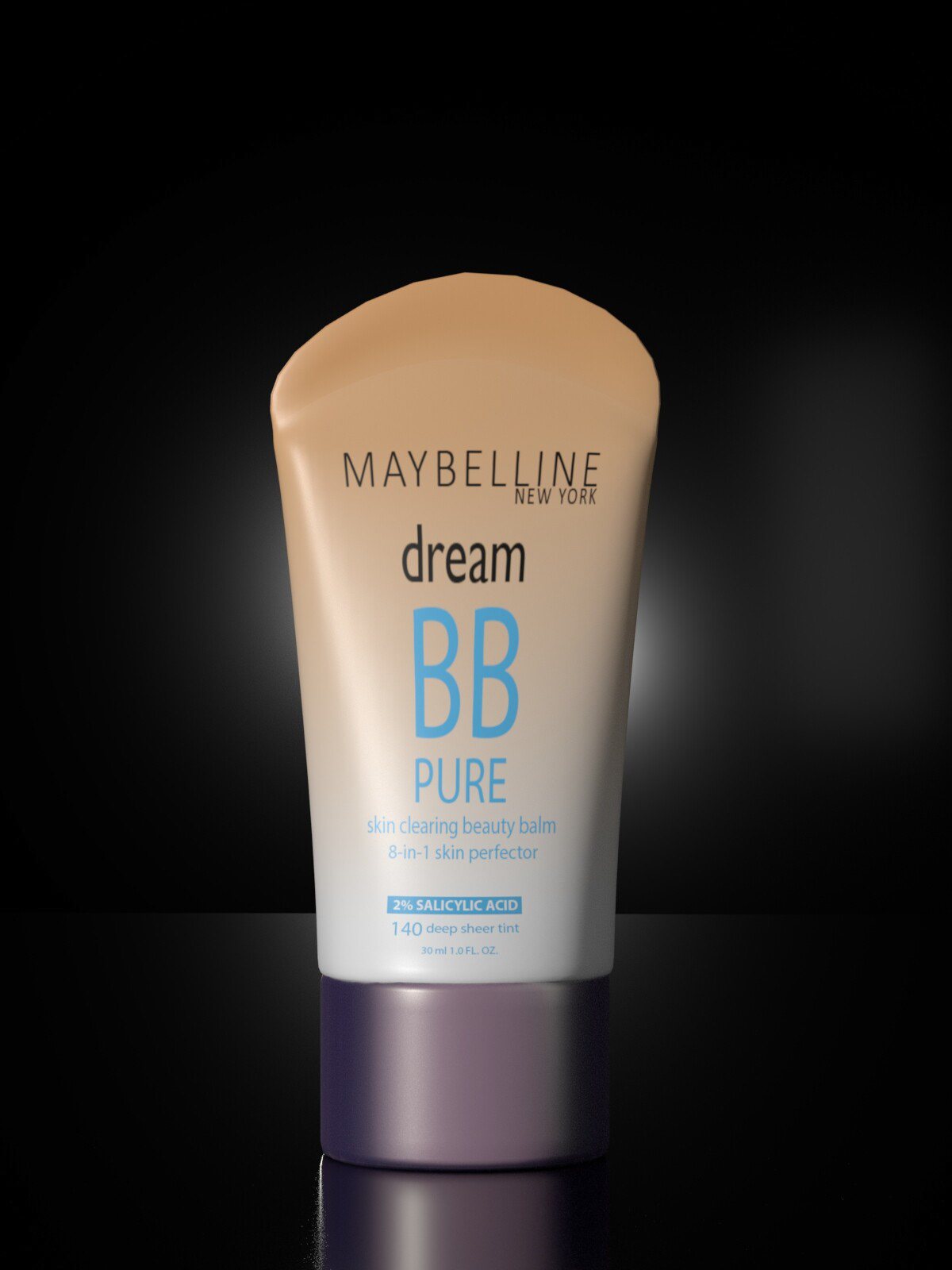 Rendered BB cream tube