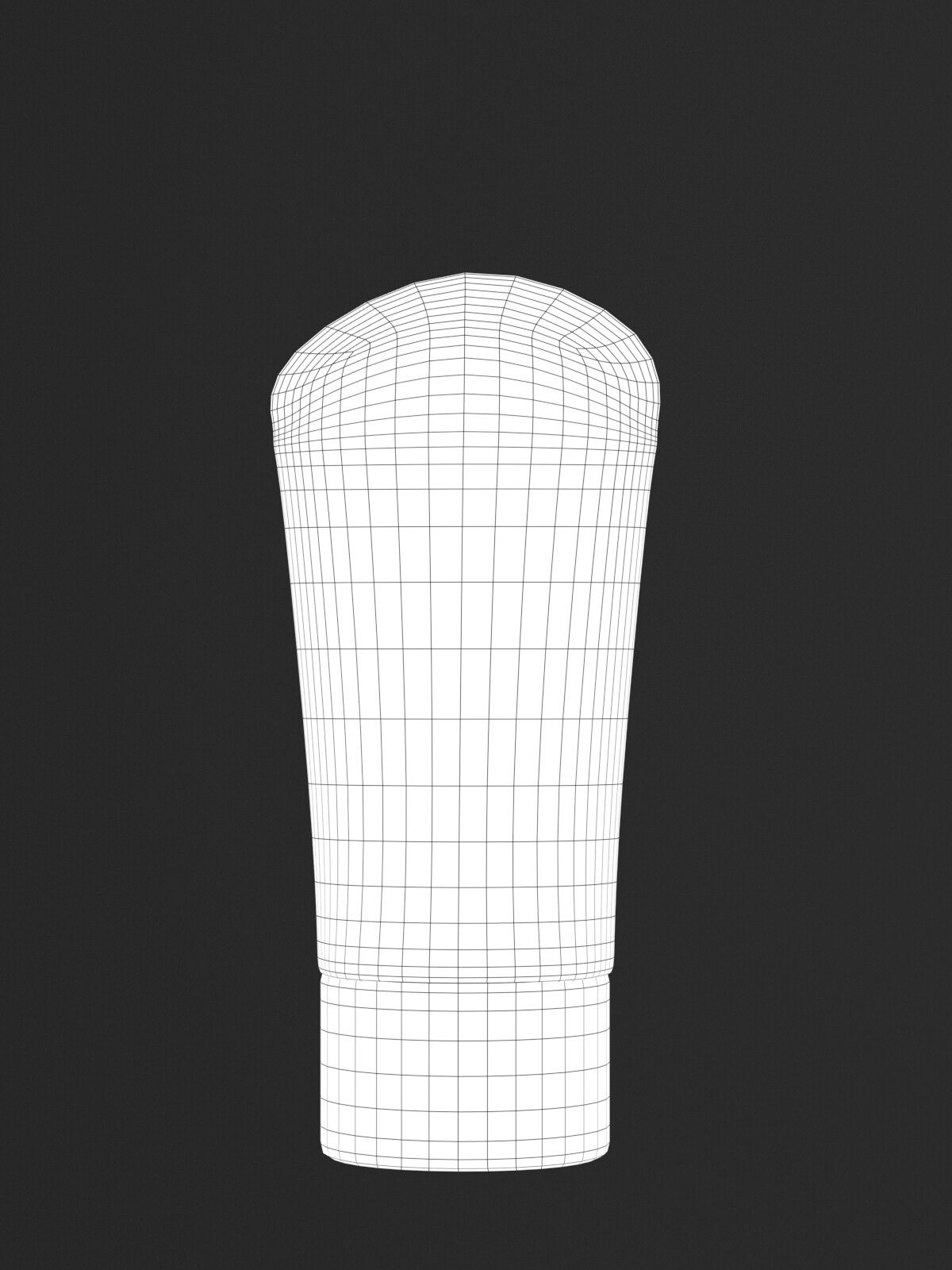 Wireframe of the BB cream tube model