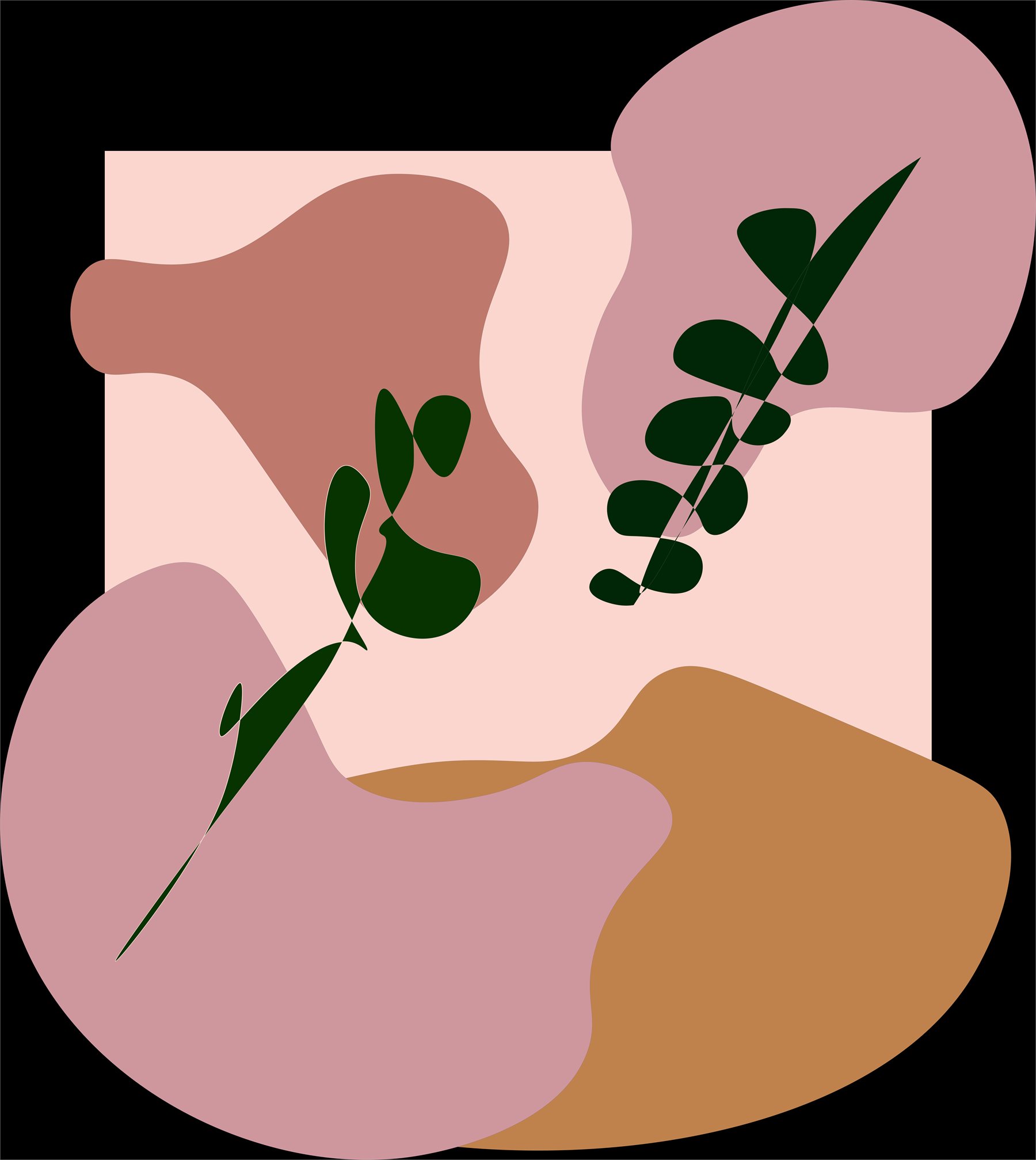 The abstract artwork designed for the can, shown flat