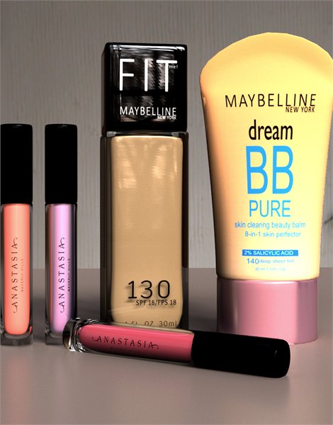 Rendered cosmetics product group